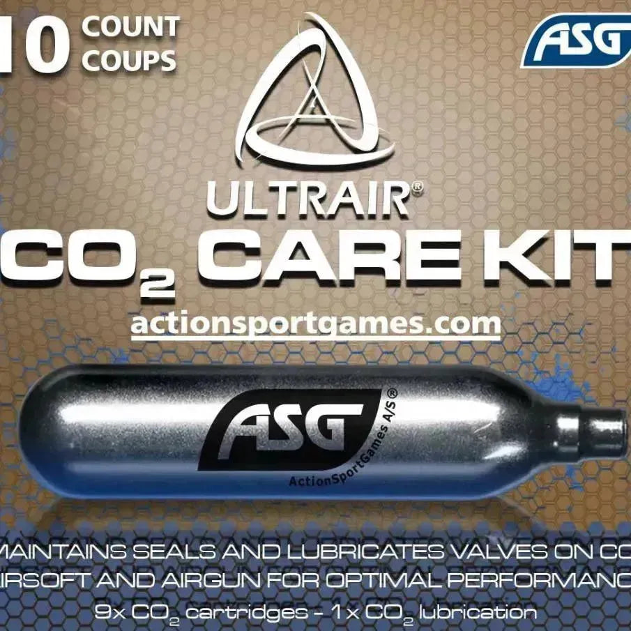 12g Co2 Patroner - 9 vanlige + 1 Rensepatron - Game-On.no