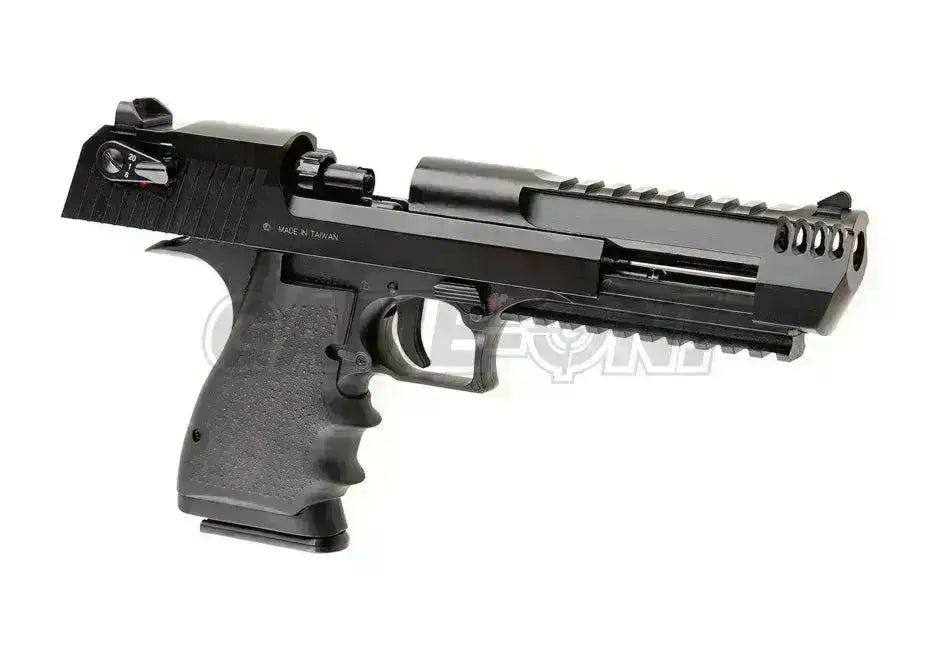 KWC - Deagle .50 L6 Full Auto Softgun Pistol med Blowback - Svar - Game-On.no