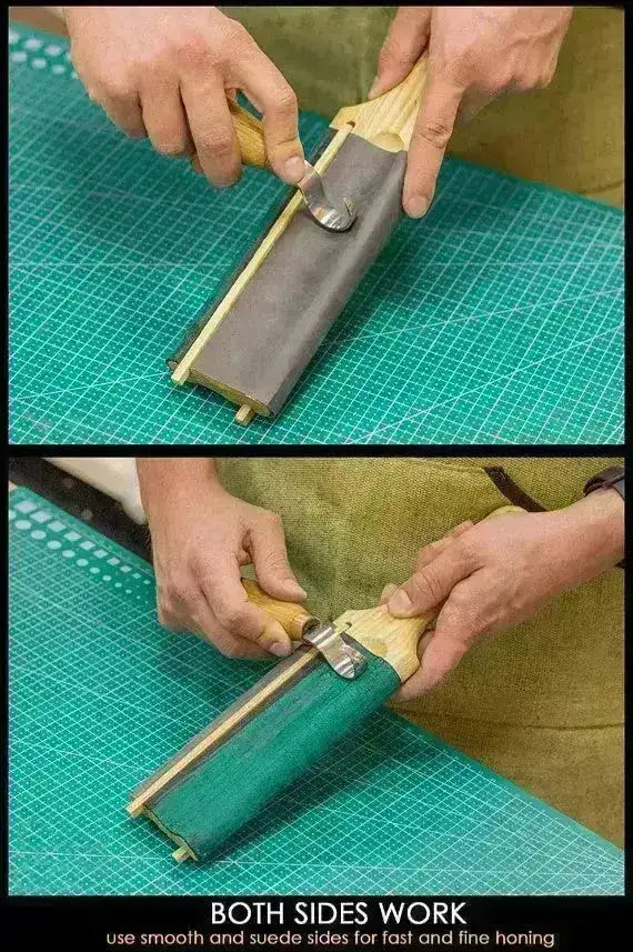 Slipelær til Krumkniv/Skjekniv - Tosidig Blokk - Game-On.no