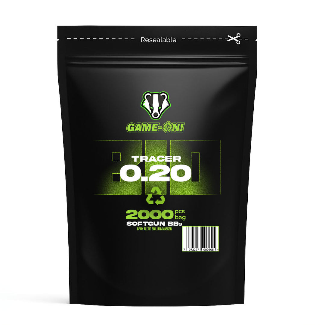 ¡IR! Bolas trazadoras BIO verdes - 0,20 g - 2000 piezas