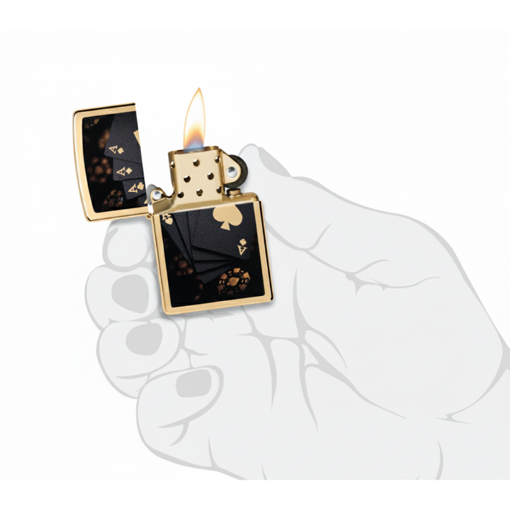 Zippo Lucky Aces Design Lighter