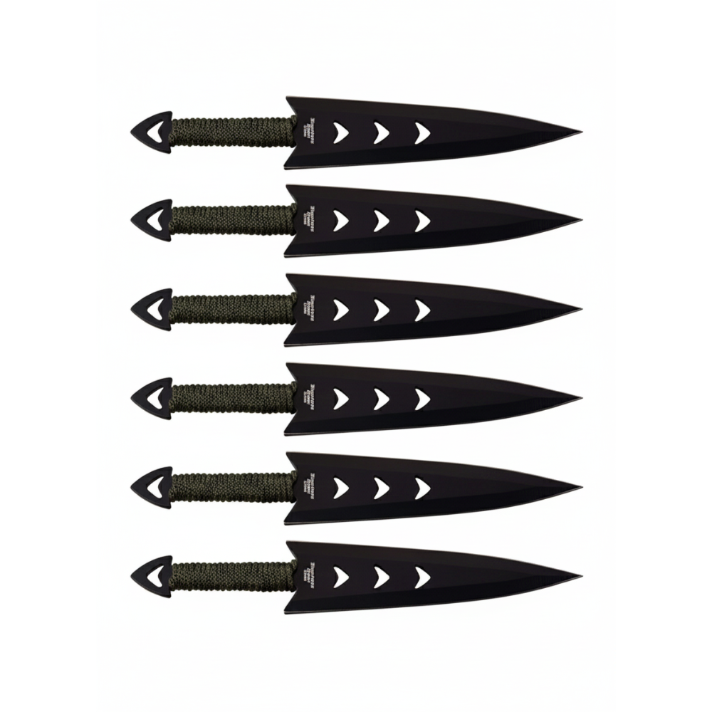 Perfect Point - Clamshell Kastekniv Sett - 6 stk med Slire