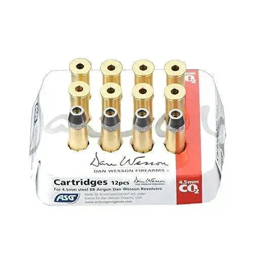 12stk CNC Maskinerte Patroner Til Dan Wesson 4.5mm - Baklading - Game-On.no