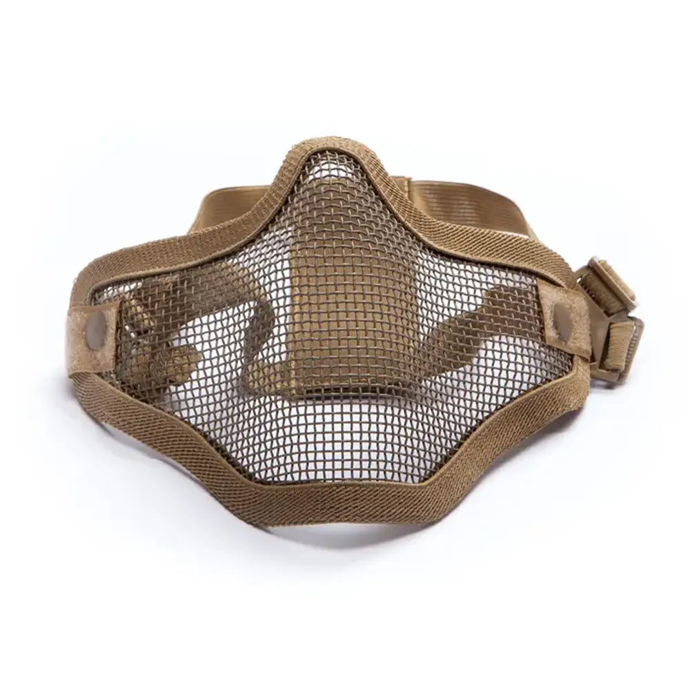 Mesh Mask with Grid - Tan