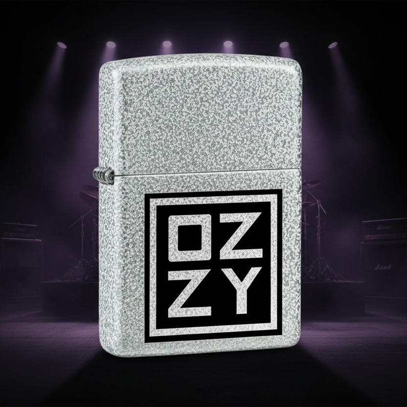 Zippo – Ozzy Osbourne «Ozzy Logo» – Glacier Finish Lighter