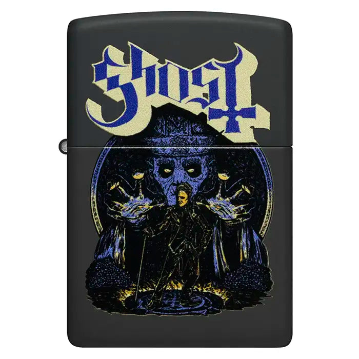 Zippo – Ghost «Papa Emeritus og Nameless Ghouls» – Black Matte Lighter