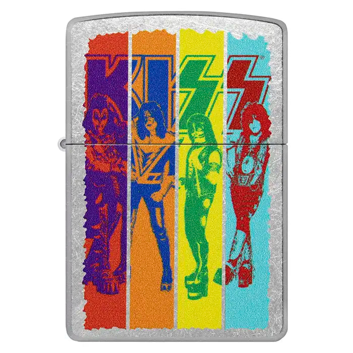 Zippo – KISS «Striped» Design – Street Chrome Lighte