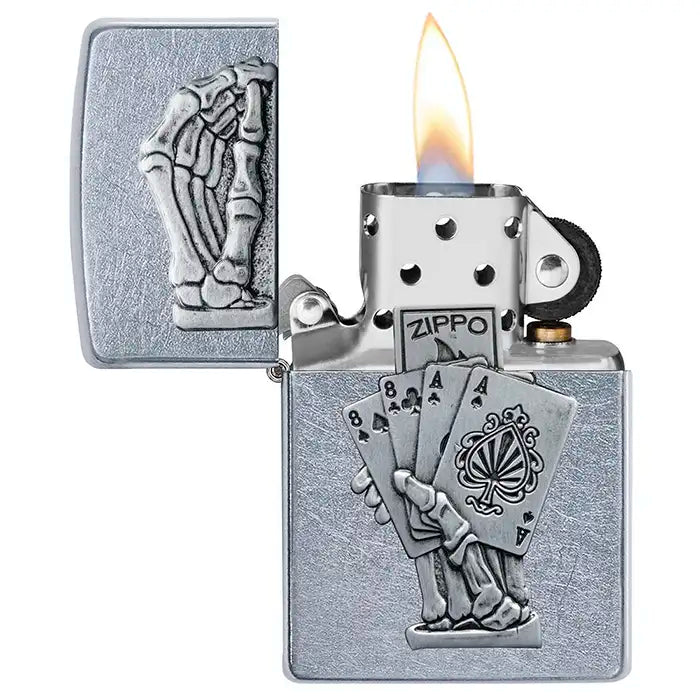 Encendedor Zippo - Diseño de la mano del hombre muerto en 3D
