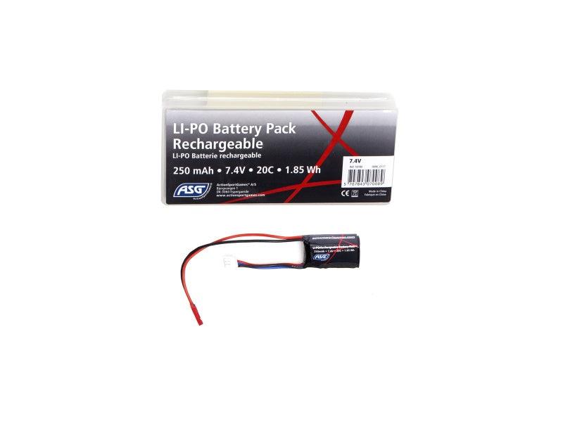 7.4V Akku 250 mAh 20C Li-Po - Game-On.no