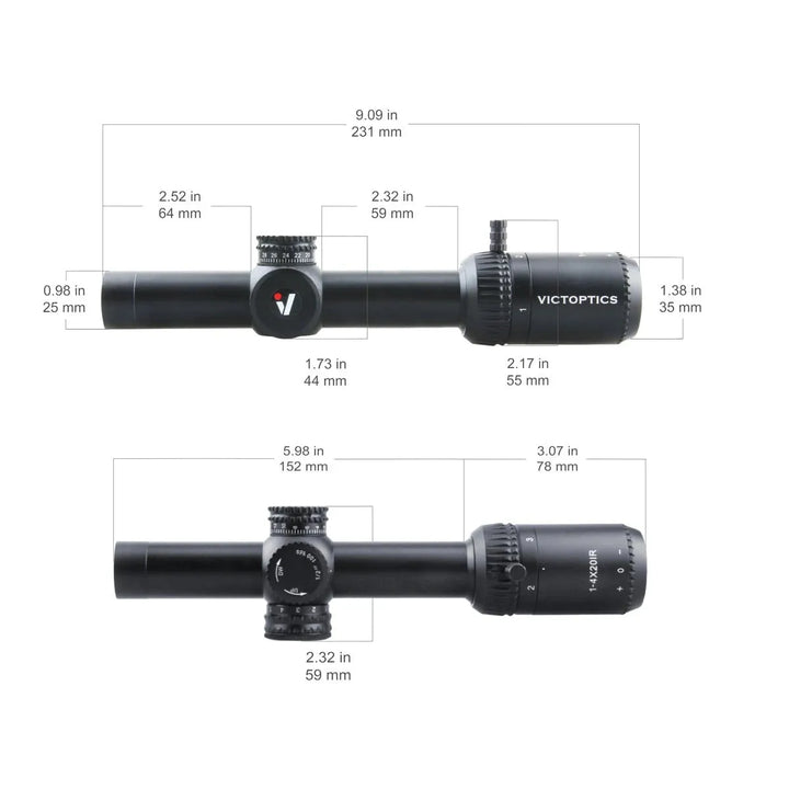 ZOD 1-4x20IR Scope - 21mm