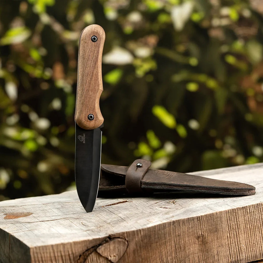 BeaverCraft Shadow Bushcraftkniv - kniv og slire