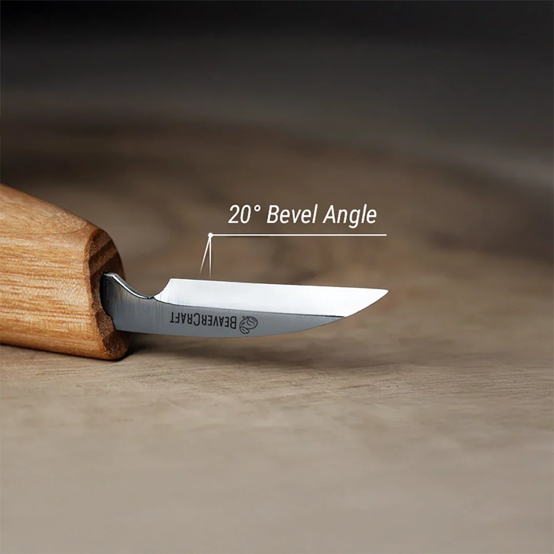 BeaverCraft C8 Detaljkniv for Treskjæring - bladet