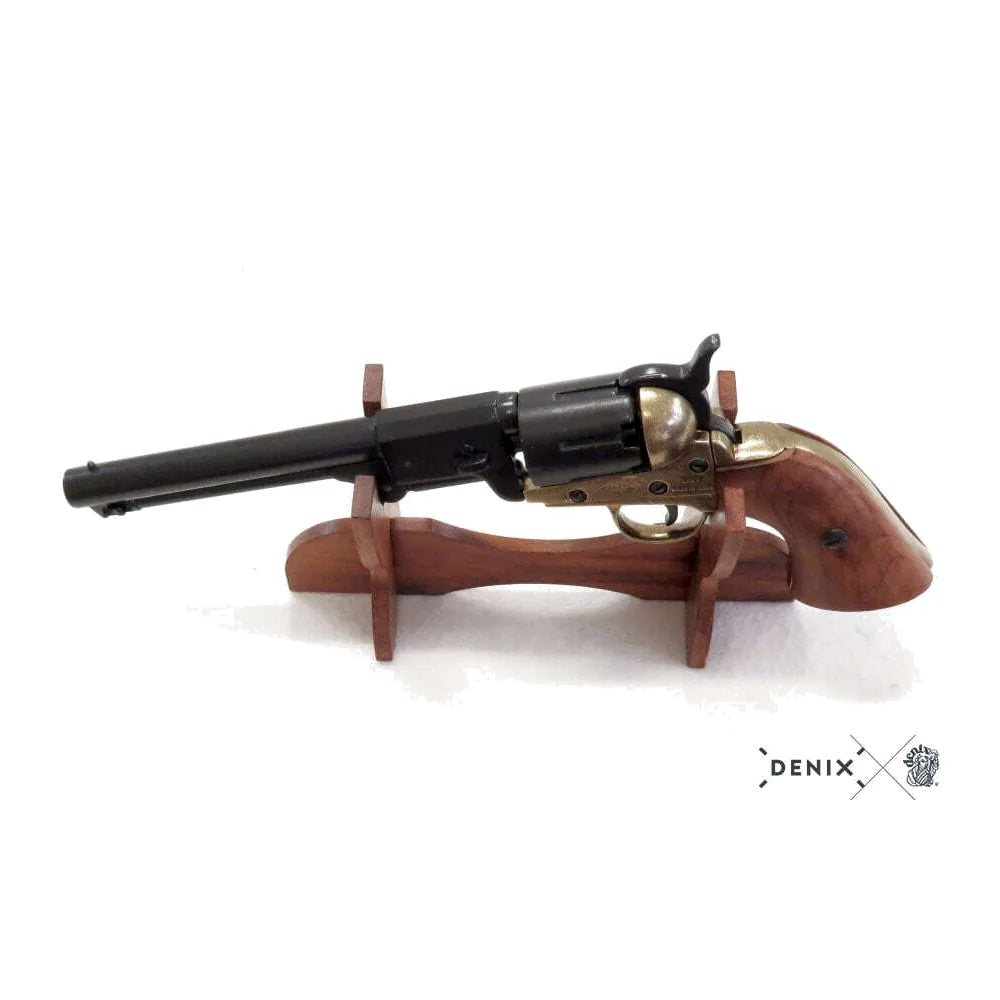 Denix - American Navy Revolver 1851 Replika – Klassisk Borgerkrigsrevolver i Metall og Tre