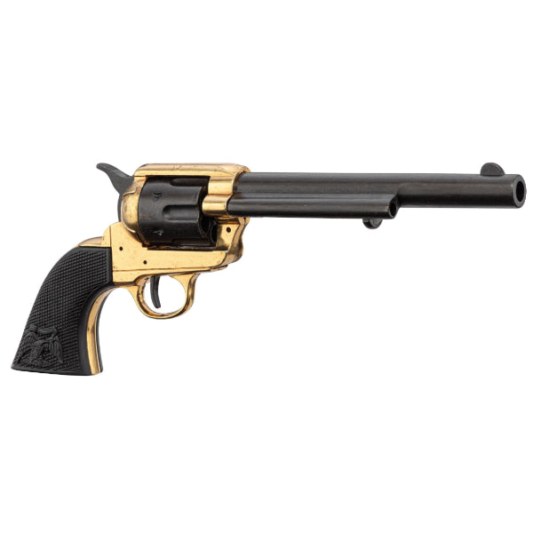 Replica of 1873 Peacemaker 7.5 <tc>Revolver</tc> - Black/Gold