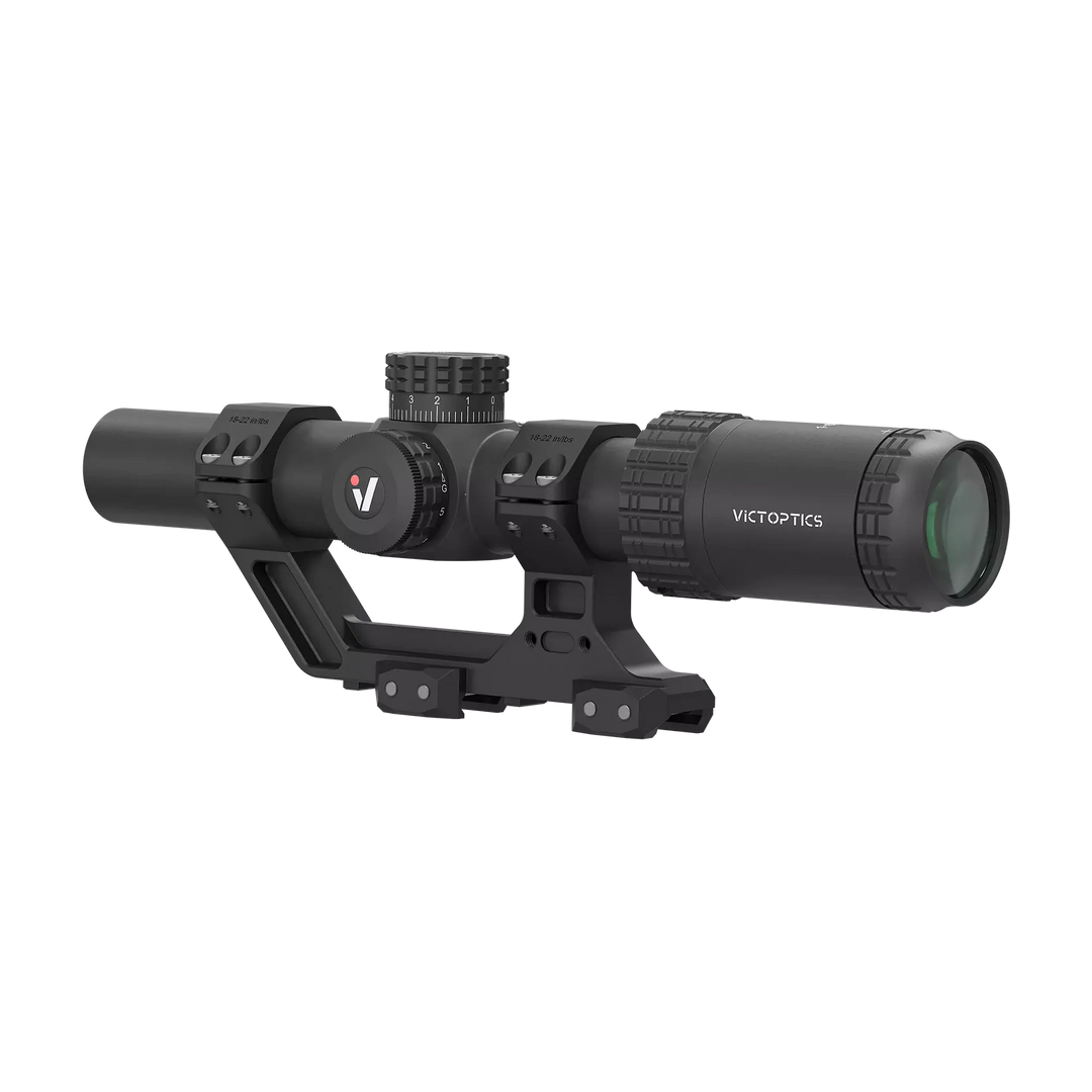 VictOptics S6 1-6x24 LPVO med AR-montasje - Sort - venstre side