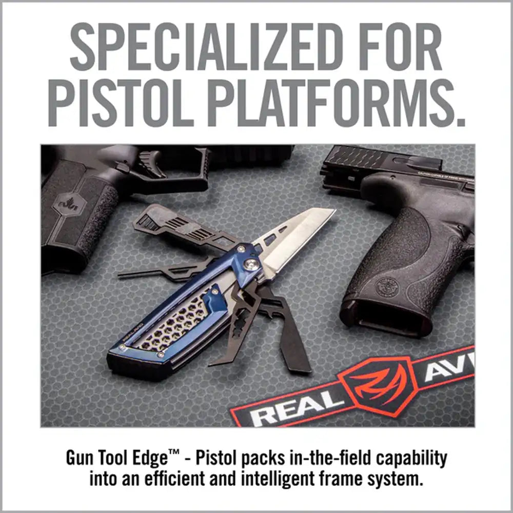 Real Avid - Gun Tool Edge Pistol - 15-i-1 Multiverktøy med Wharncliffe Blad