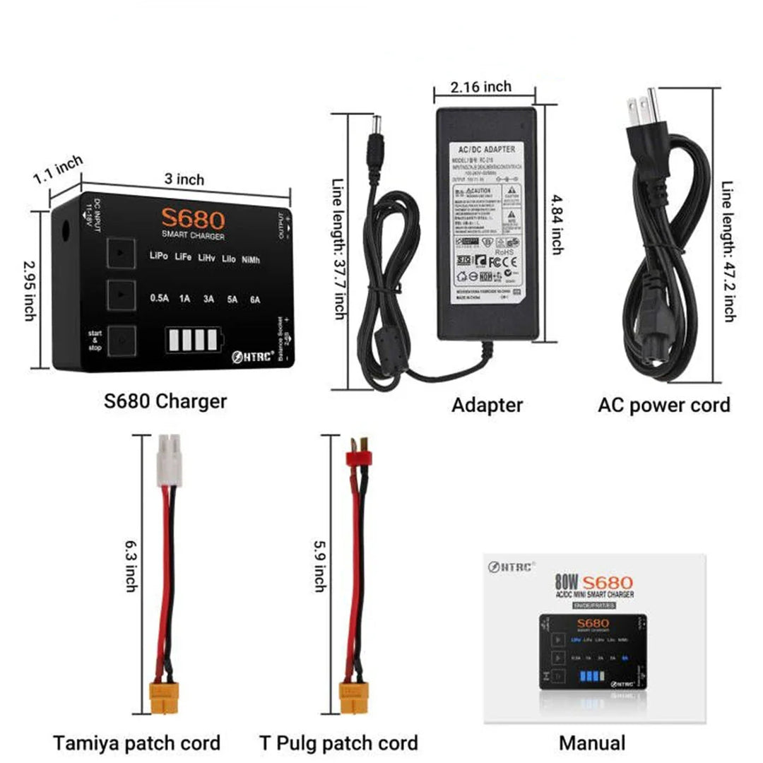 Mini Multi Intelligent Balance Lader - For Alle Typer Batterier 1-6C
