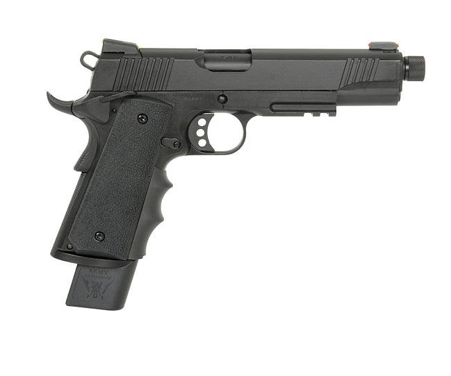 AA - 1911 Nightstorm Gassdrevet Softgun Pistooli - Tan/Desert - Game-On.no