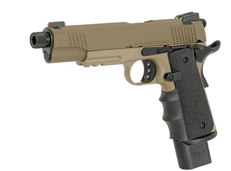 AA - 1911 Sandtstorm Gas Powered Softgun Pistol - Tan/Desert - Game-On.com