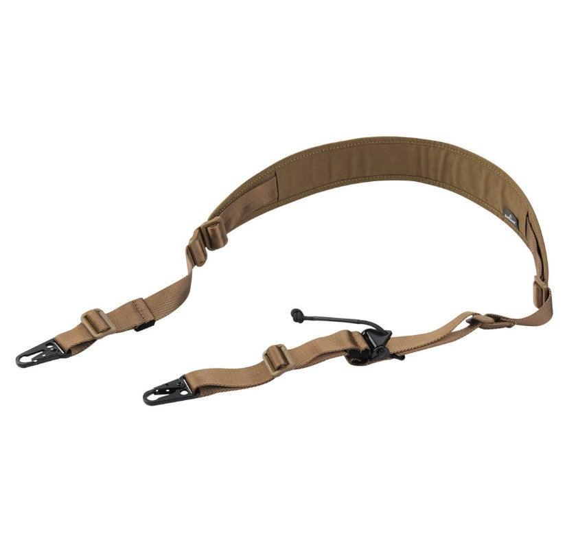 Amomax - Pehmustettu 2 Point Sling - HK Clip ja Quick Adjust Tan - Game-On.no