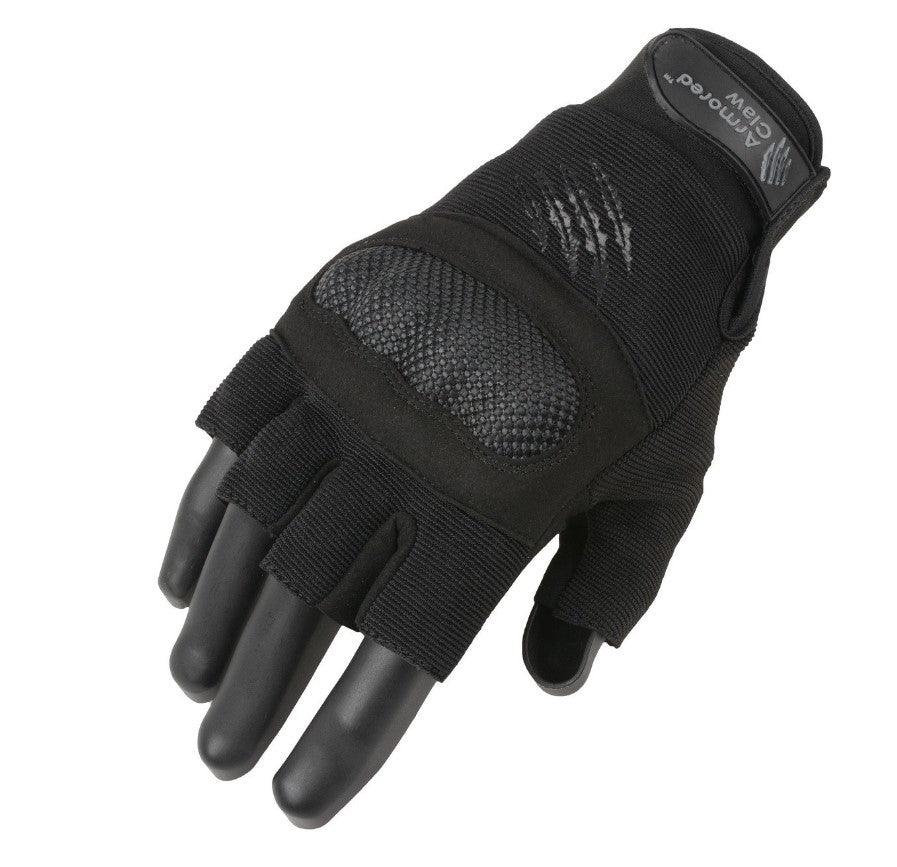 Armored Claw Shield Cut - Half Finger Tactical Glove - Black - Game-On.no