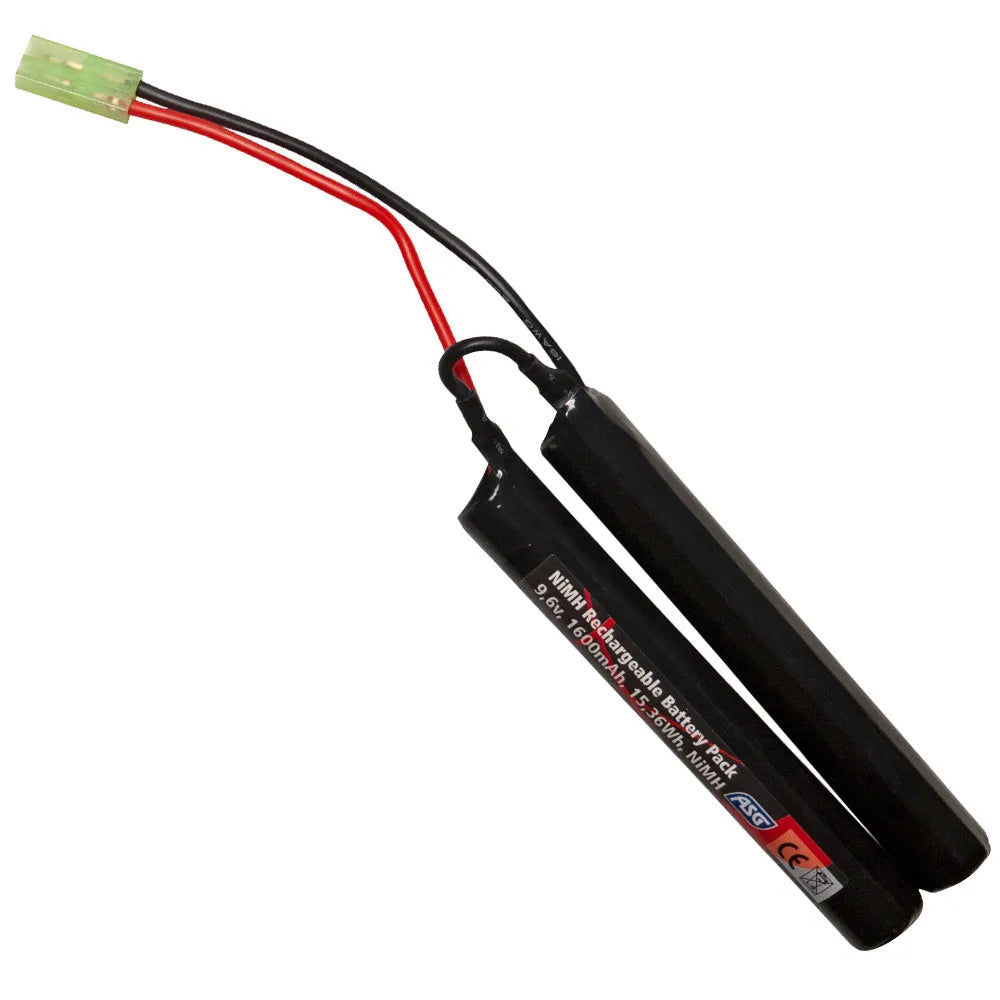 ASG Batteri - 9.6V 1600mAh NiMH Tamiya - Game-On.no