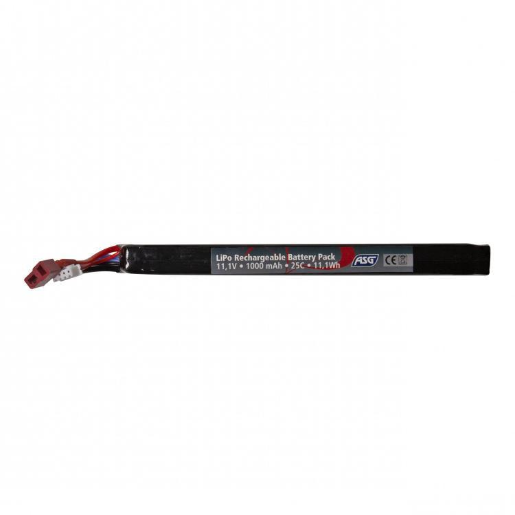 ASG Batteri Li-Po - 11,1V 1000 mAh Stick 25C T-plug - Game-On.no