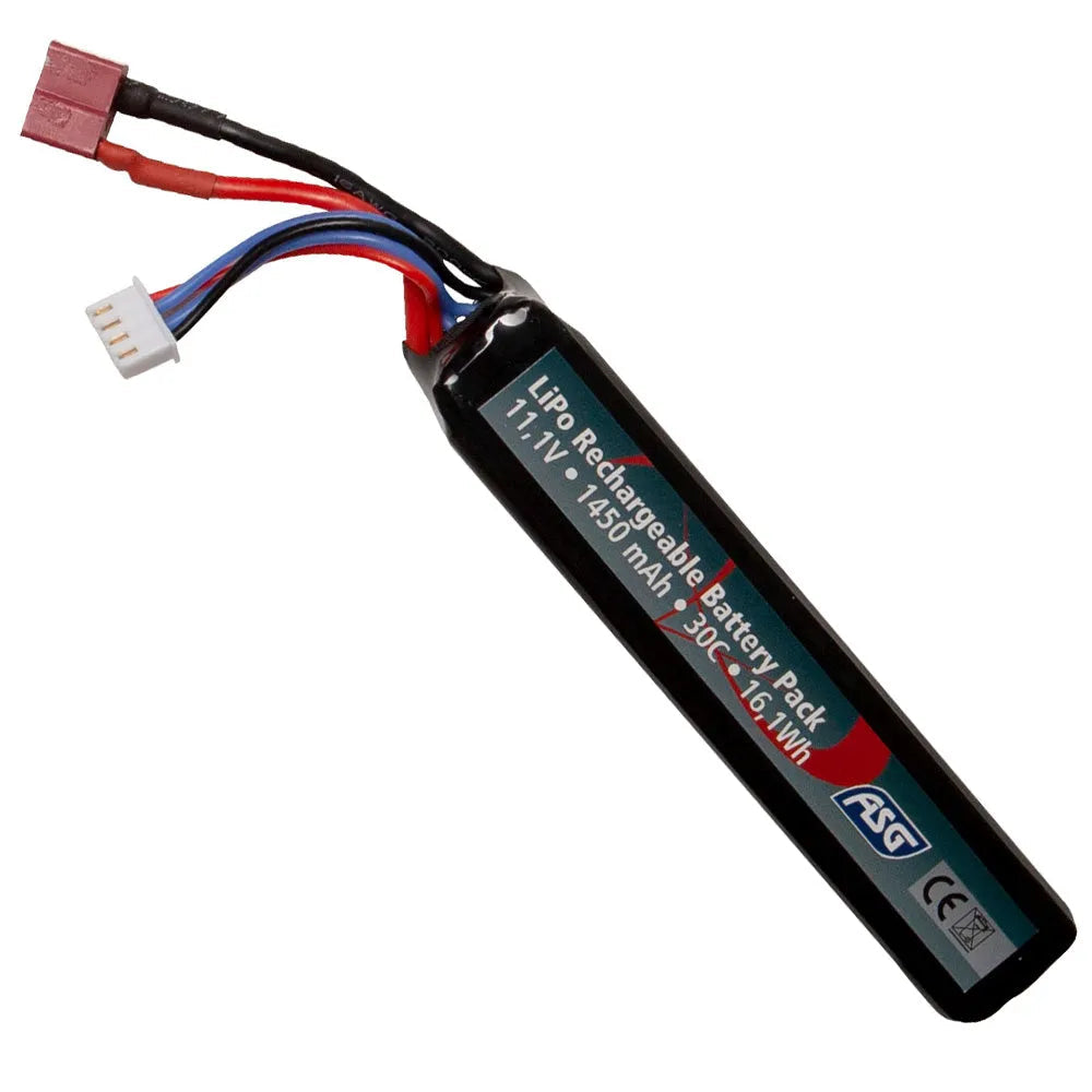 ASG Akku Li-Po - 11.1V 1450 mAh 30C T-Plug - Game-On.no