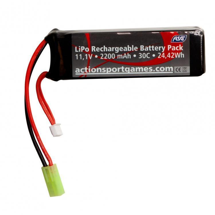 ASG Batteri Li-Po - 11.1V 2200 mAh 30C - Tamyia - Game-On.no