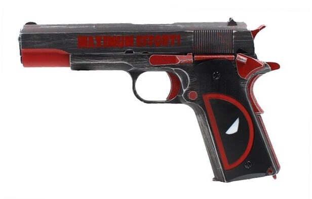 AW 1911 - Gasbetriebene Softgun Vollmetall - Deadpool Edition - Game-On.no