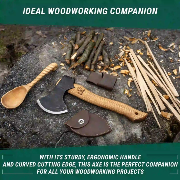 AX3 - Bushcraft Turøks Laget av Karbonstål - Game-On.no