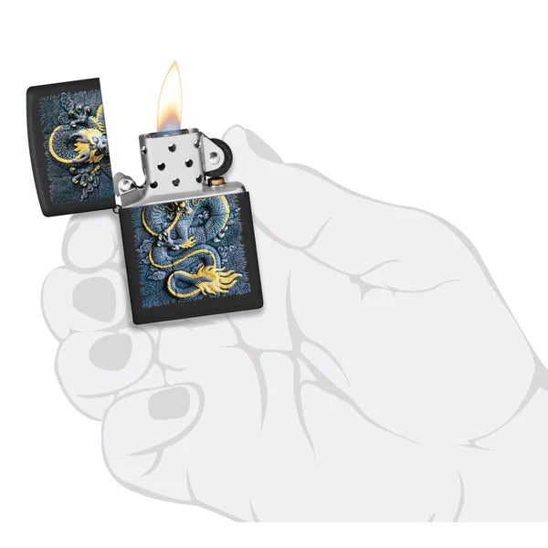 Zippo Stone Dragon Design Lighter