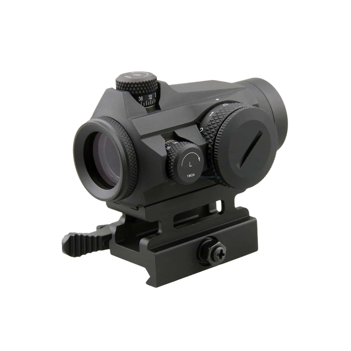 Vector Optics Maverick 1x22 GenII - Sort - justeringstårn og lysstyrke