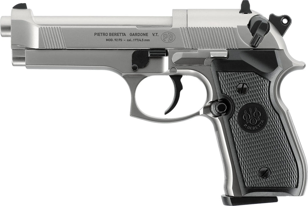 Beretta 92FS Nickel - 4.5mm - Game-On.no