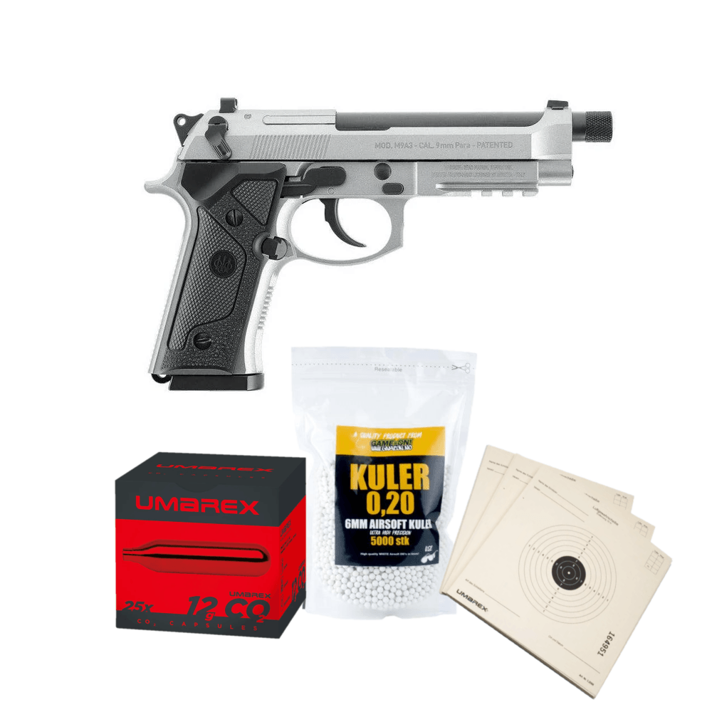 Beretta M9A3 FM INOX Co2 - Pakettisarja - Game-On.no