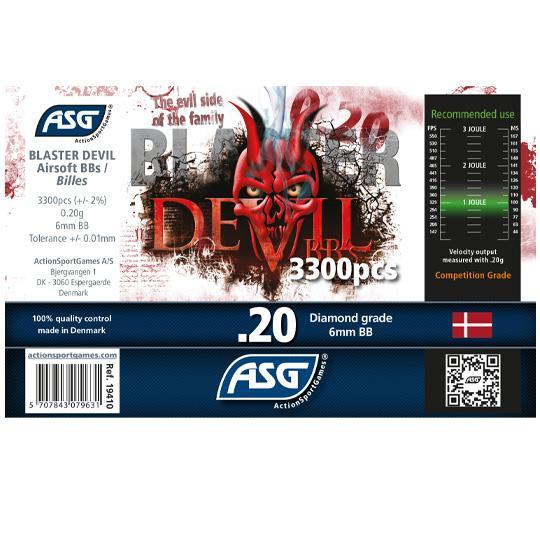 Blaster Devil Softgunkuler 0.20g - 3300kpl - Game-On.no