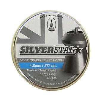 BSA - SilverStar 4.52mm Pellets till Luftvåpen - 400stk - Game-On.no