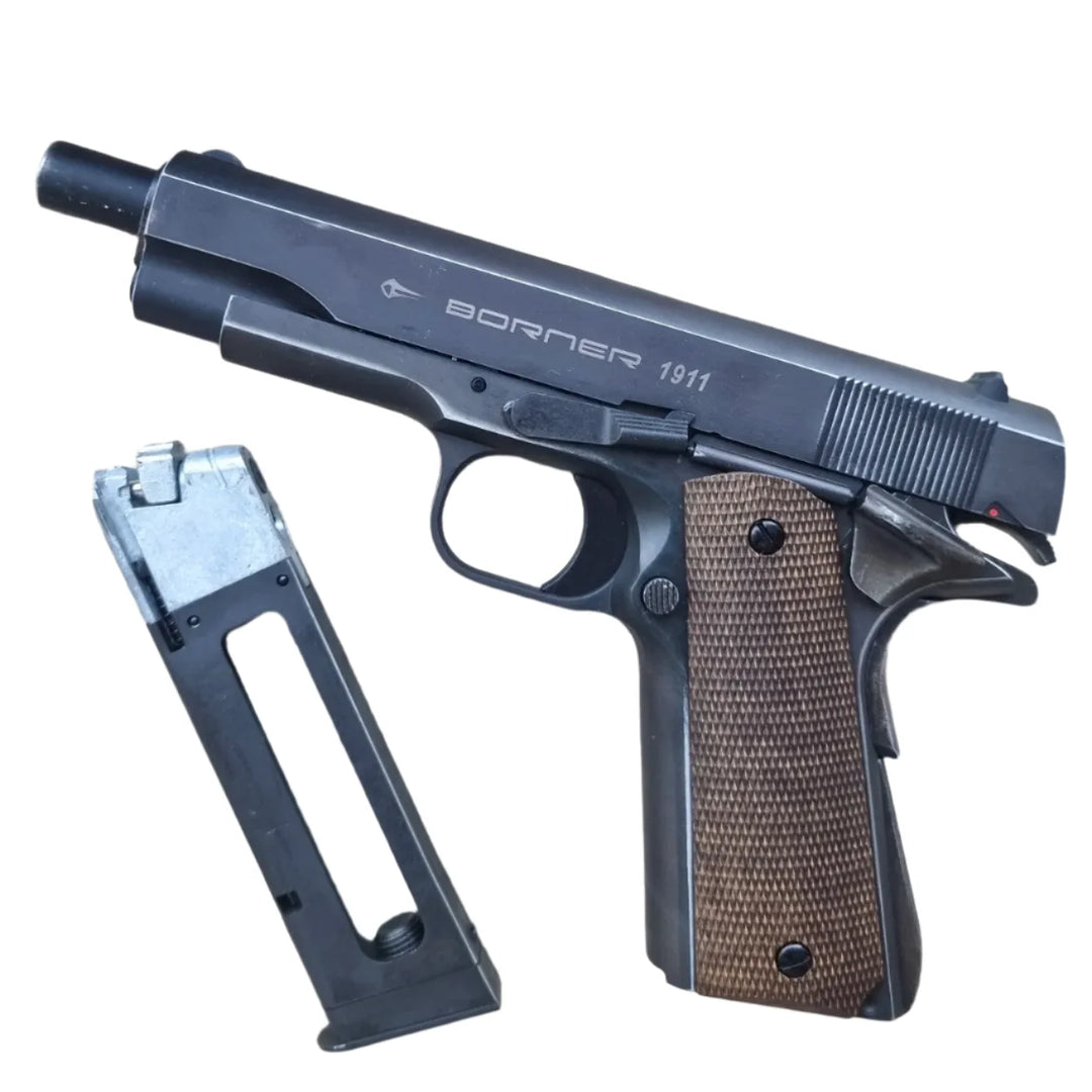 1911 - Full Metall CO2 Drevet Luftpistol med Blowback - 4.5mm BB