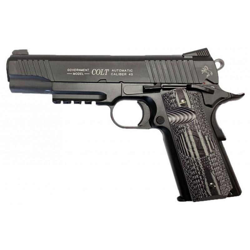 Colt 1911 Combat Unit - Co2-drevet softgun med tilbageslag - Game-On.no