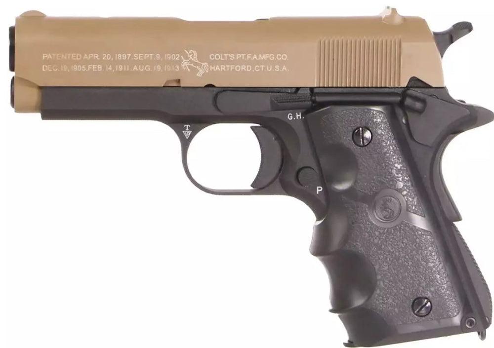 Colt 1911 Defender Gas Airsoft Pistol - Sort/Tan - Game-On.no