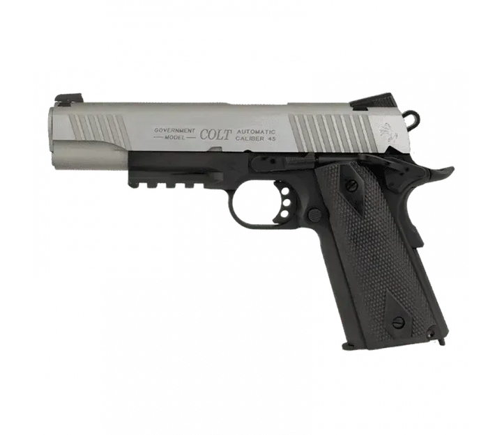 Colt 1911 Rail Gun GBB Co2 Bicolor - Airsoft - Game-On.no