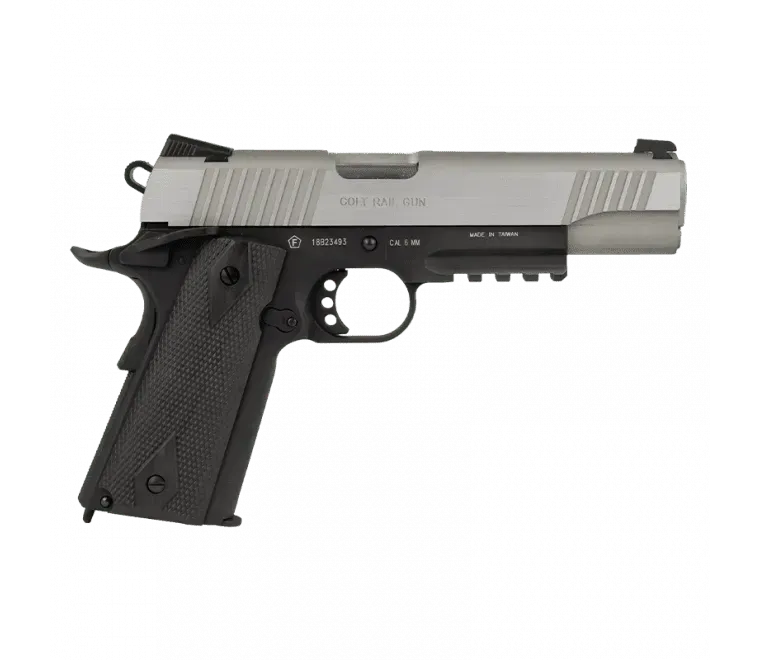 Colt 1911 Rail Gun GBB Co2 Bicolor - Airsoft - Game-On.no