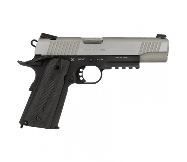 Colt 1911 Rail Gun GBB Co2 Bicolor - Airsoft - Game-On.no