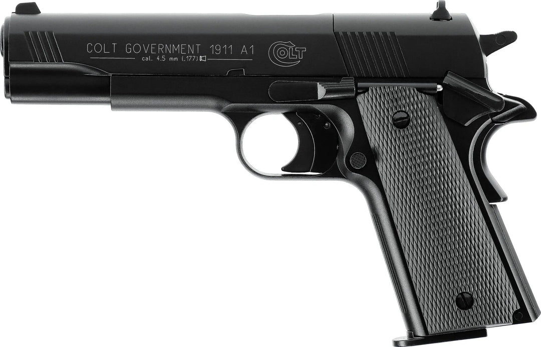 Colt Government 1911 A1 Black Luftpistol - 4.5mm - Game-On.no