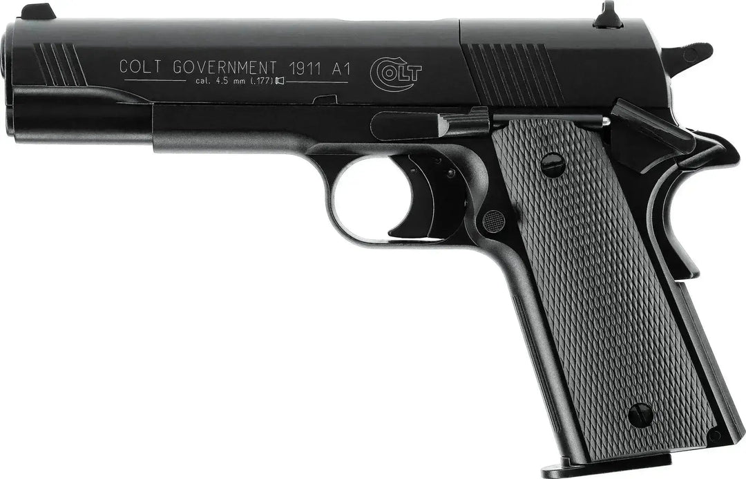 Colt Government 1911 A1 Black Luftpistol - 4.5mm - Game-On.no