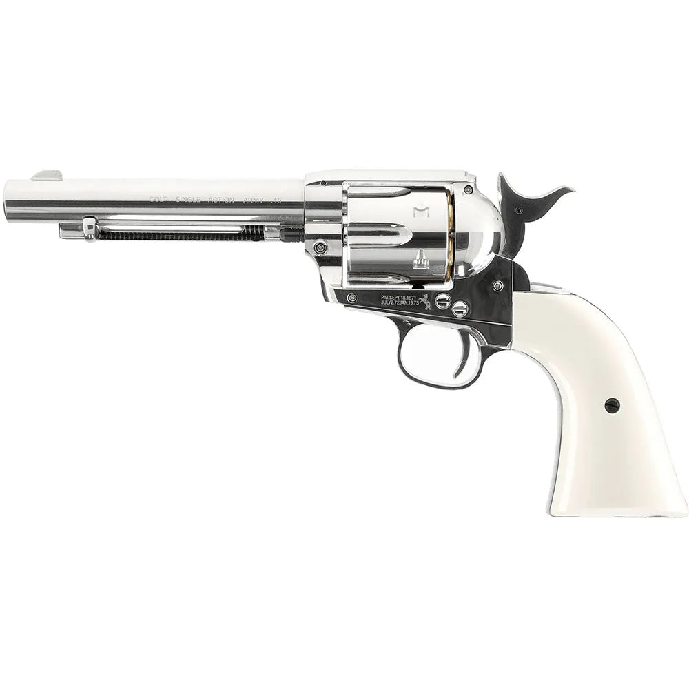 Colt Peacemaker SAA .45 - 4,5 mm BB - Nickel - Game-On.no