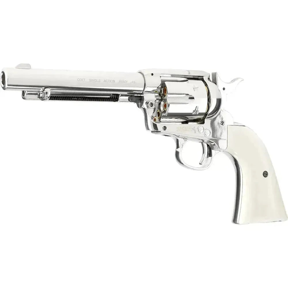 Colt Peacemaker SAA .45 - 4.5mm BB - Nickel - Game-On.no