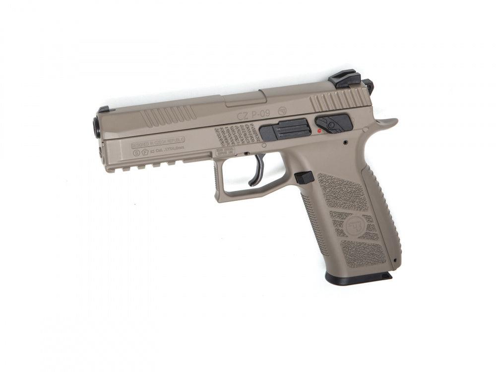 CZ P-09 Luftpistol med Blowback FDE - 4,5 mm pellets - Game-On.no