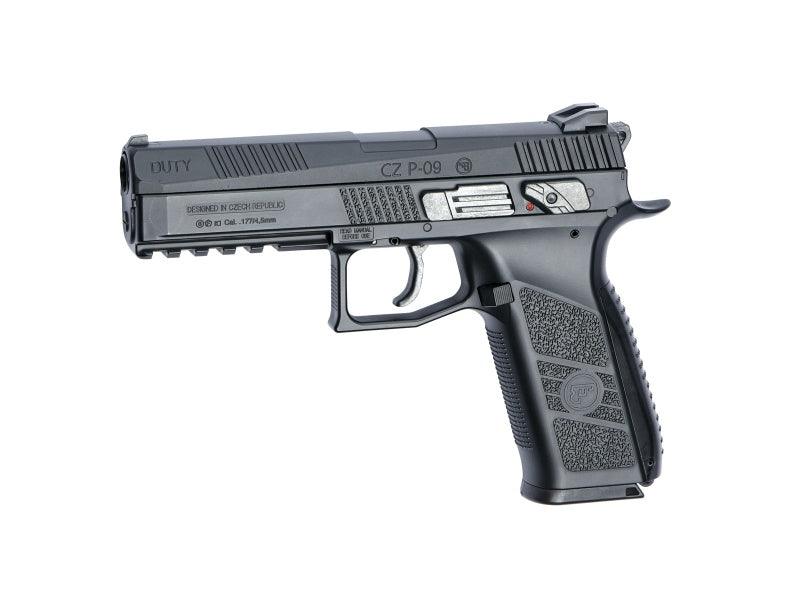 CZ P-09 ilmapistooli Blowback BLACK - 4.5mm patruunat - Game-On.no