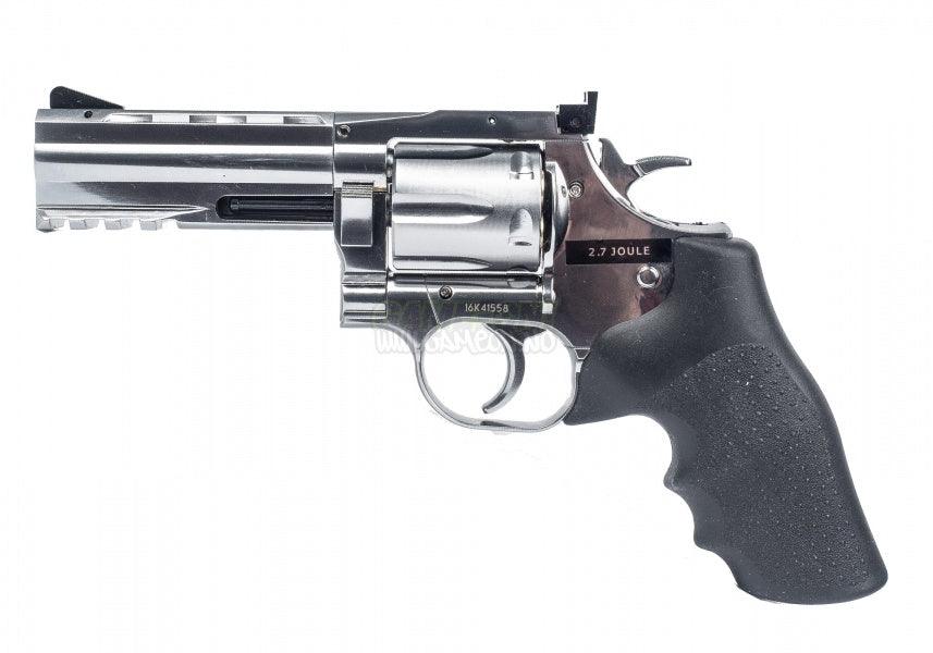 Dan Wesson 715 4-tums revolver - Silver - 4,5 mm pellets - Game-On.no